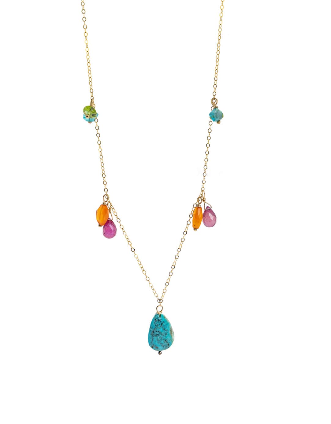 Liv & B Enchanted Poise Gemstone Necklace